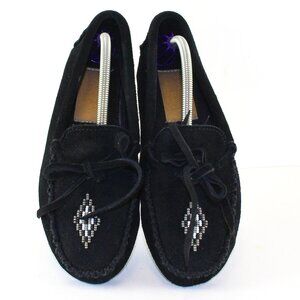 Manitobah Mukluks Beaded Leather Moccasins US/CAN Mens 4/ Womens 6